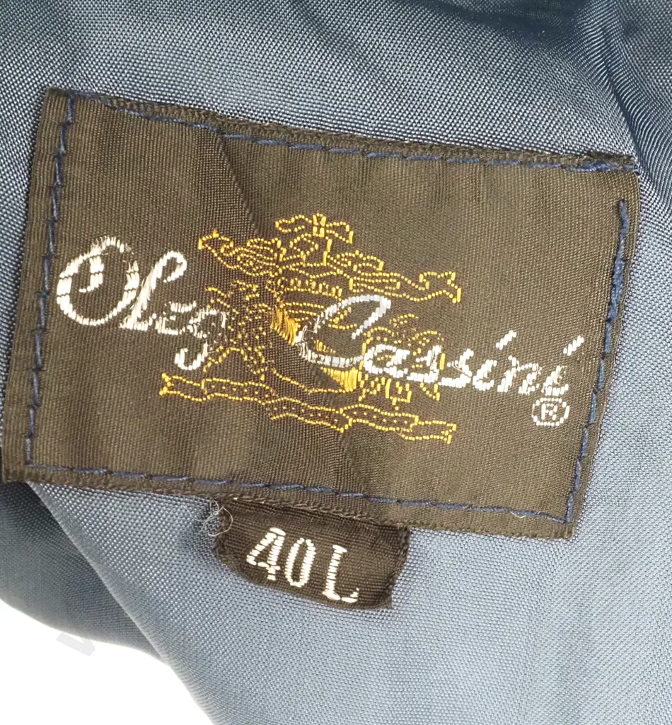 Vintage Oleg Cassini Blue Corduroy Jacket Image 1++