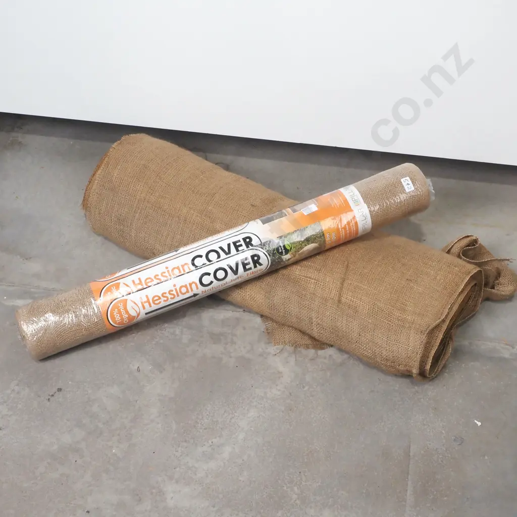 Two Rolls of Hessian Natural Jute Image 1++