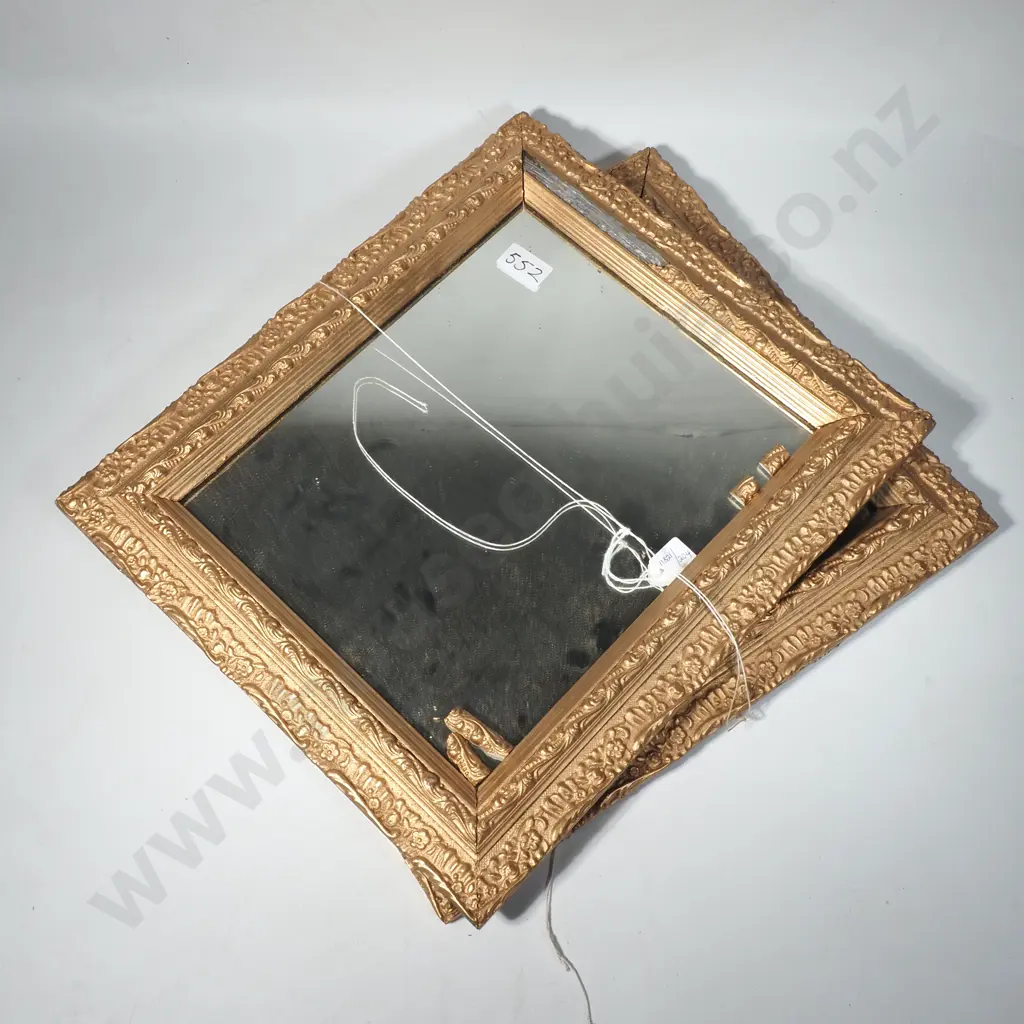 Pair Of Molded Gilt Framed Mirrors Image 1++