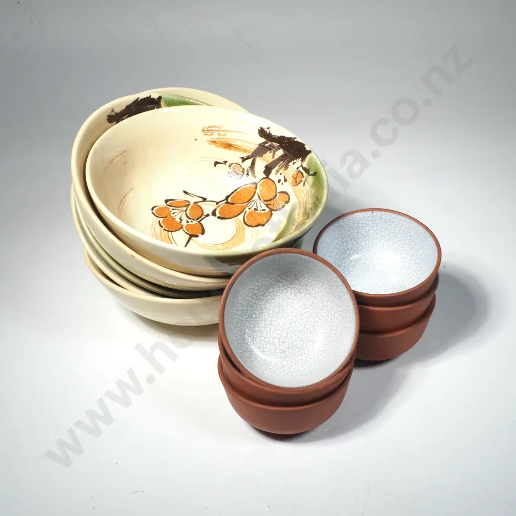 Five Small Dishes & Six Saki Bowls Image 1++