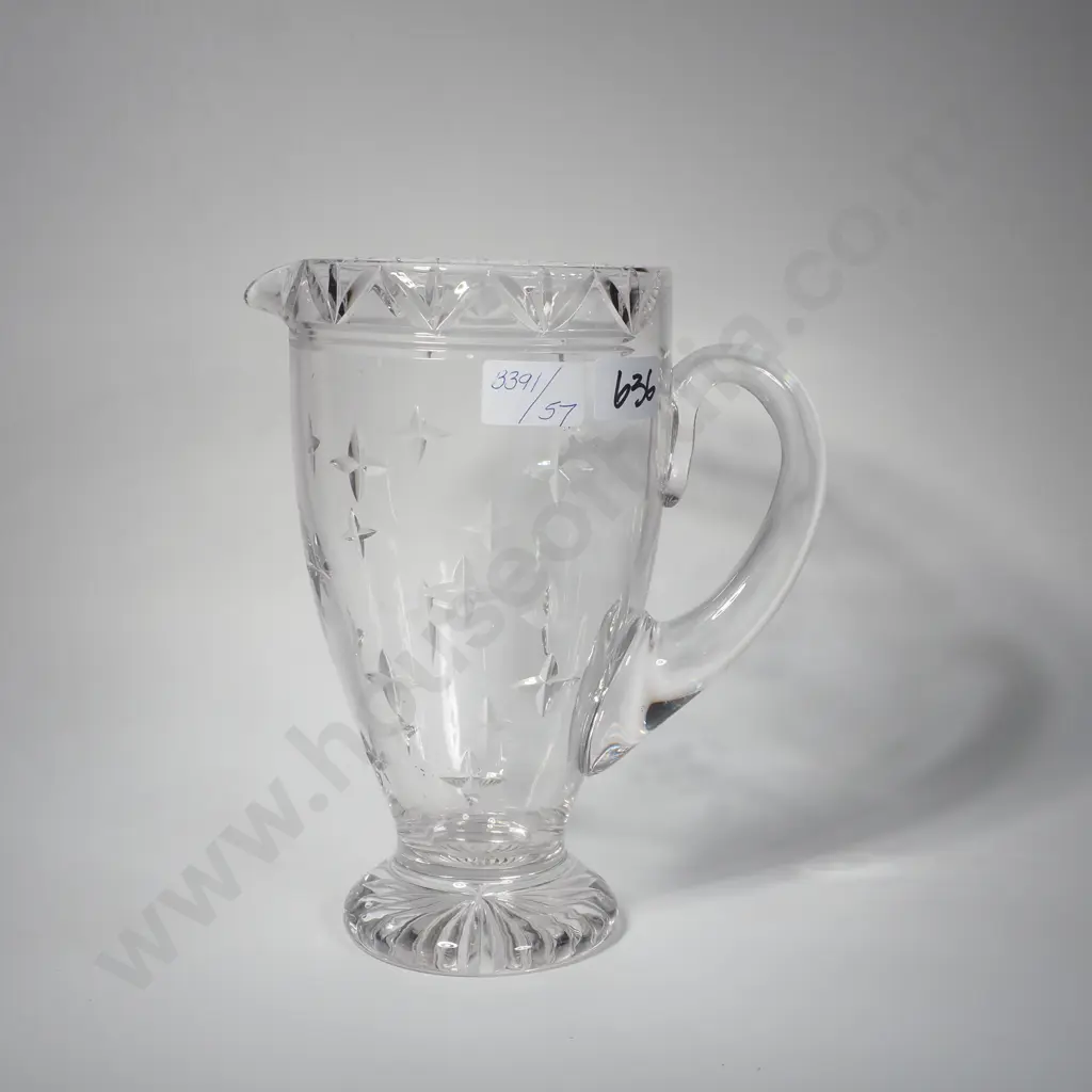 Vintage Stuart Crystal 'Carlingford' Pattern Large Pitcher Image 1++