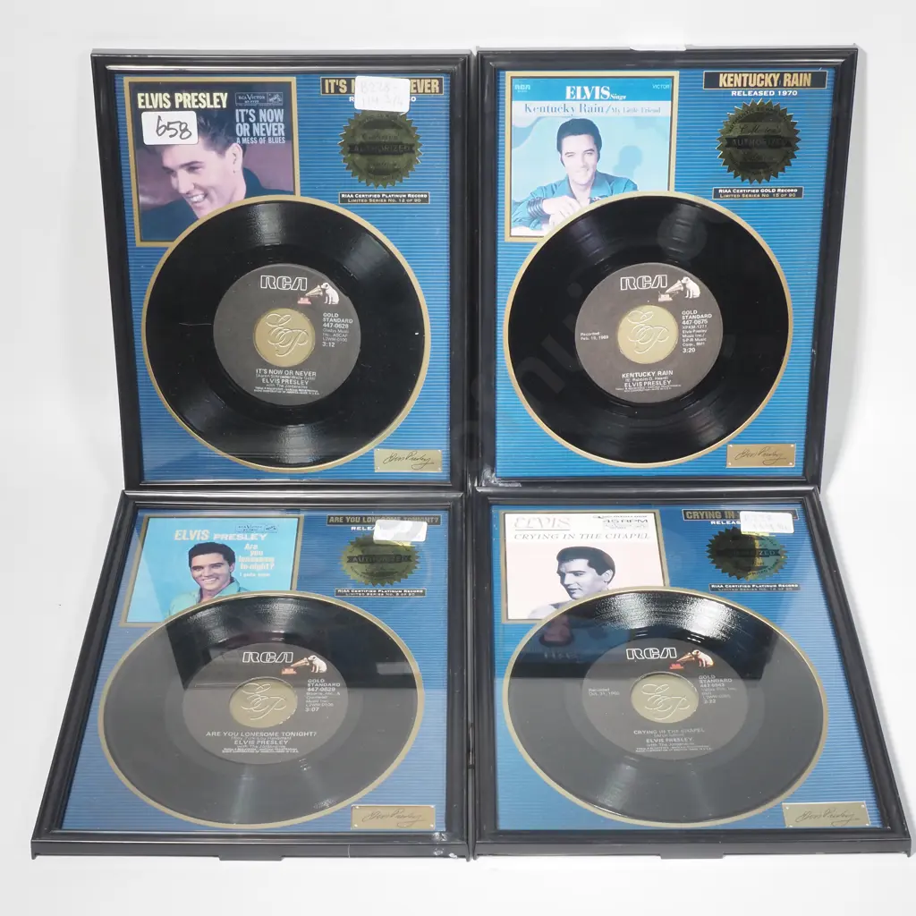 Four Elvis Limited Series 45RPM Singles Image 1++