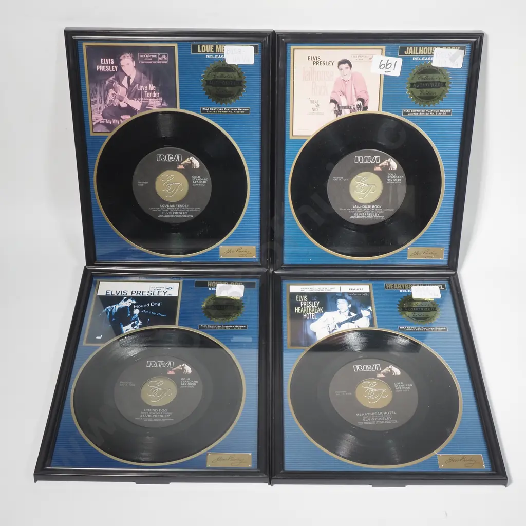 Four Elvis Limited Series 45RPM Singles Image 1++