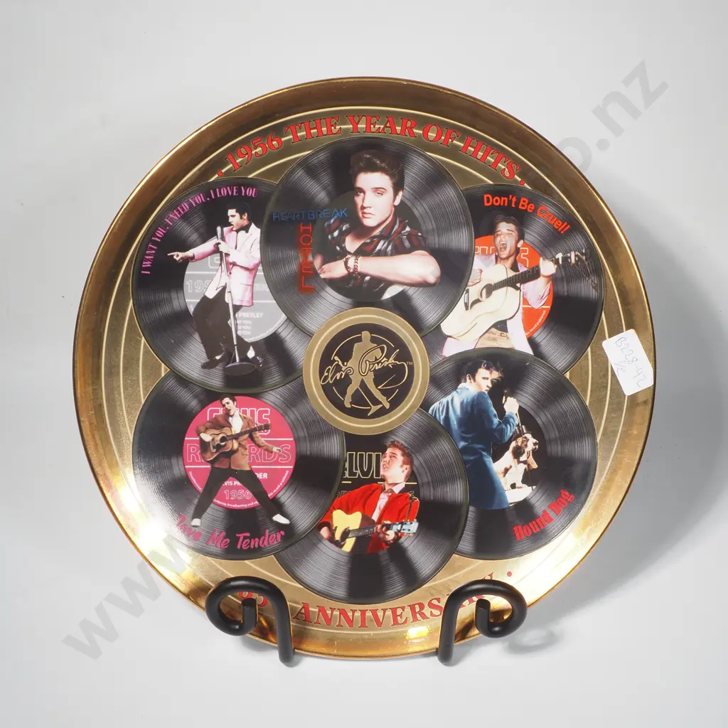 Elvis 1956 The Year Of Hits Gallery Editions Plate - LE 201/1956 Image 1++