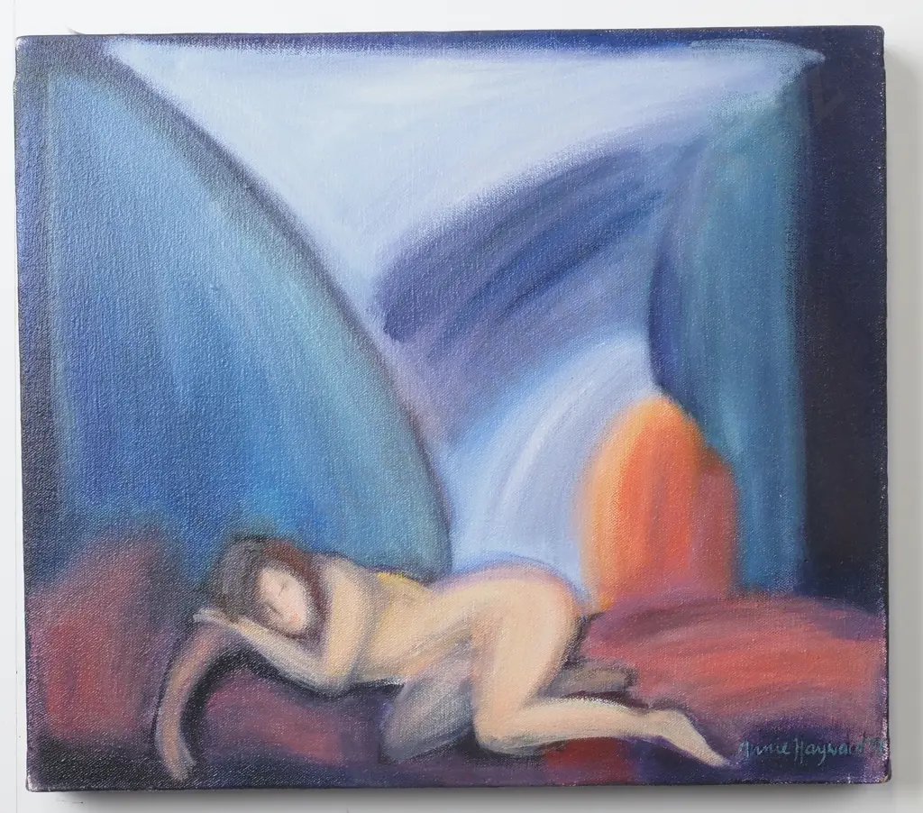 Annie Hayward - Nude Female, Oil on Stretched Canvas Image 1++