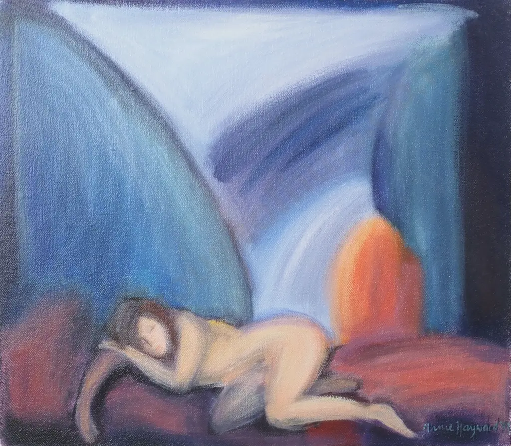 Annie Hayward - Nude Female, Oil on Stretched Canvas Image 1++