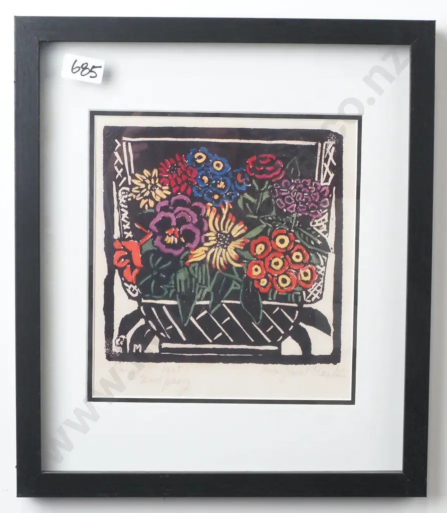 Margaret Preston - 'Pansy', Print Image 1++