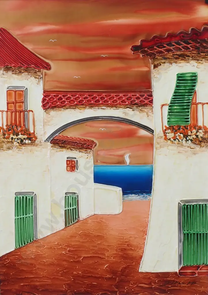 J A Garcia - 'El Arca de la Costa Brava', Esmalte Ceramico, Mixed Media Image 1++