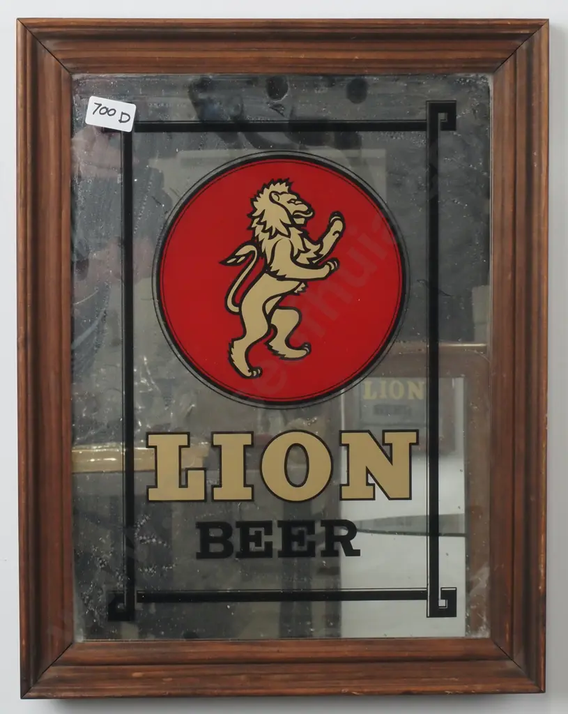 Reproduction Advertising Mirror "Lion Beer"  Image 1++
