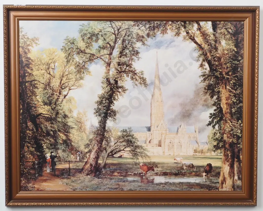 John Constable - Salisbury Cathedral, Print Image 1++
