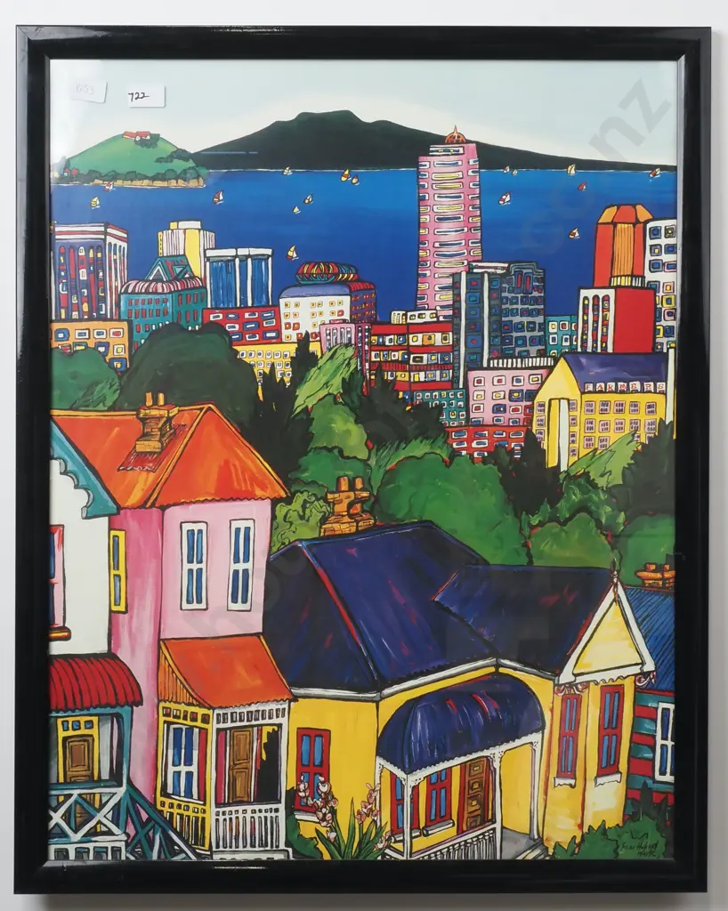 Fiona Whyte - Auckland From Ponsonby, Print Image 1++