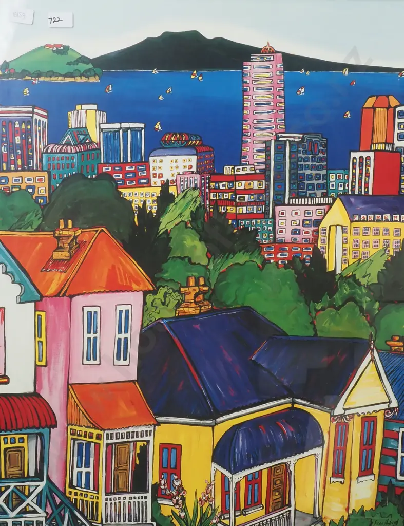 Fiona Whyte - Auckland From Ponsonby, Print Image 1++
