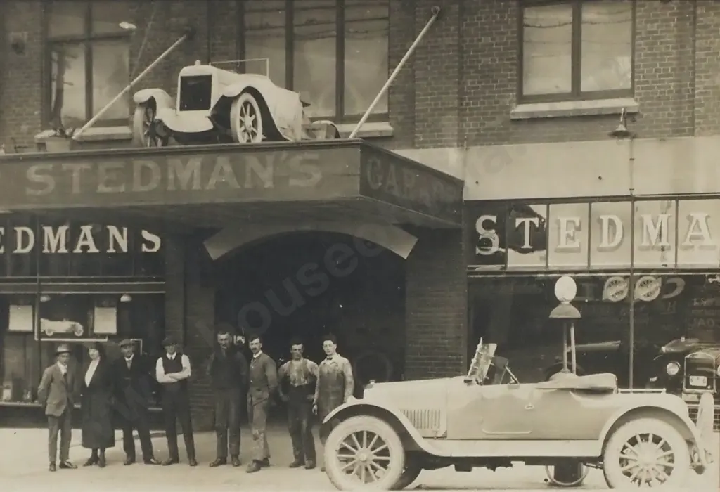 Stedman's Garage 20th-century Vintage Photograph in Frame Image 1++