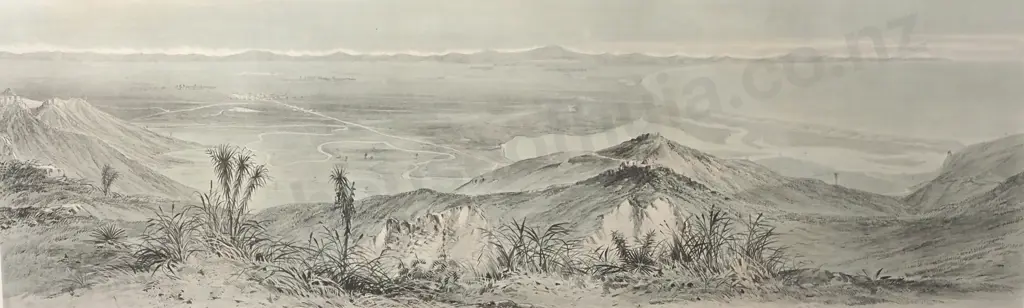 'Canterbury Plains , New Zealand', Avon Fine Prints- 1968 Edition #630 Image 1++