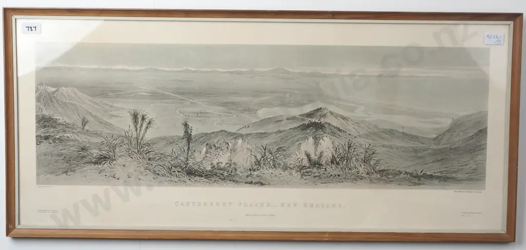'Canterbury Plains , New Zealand', Avon Fine Prints- 1968 Edition #630 Image 1++