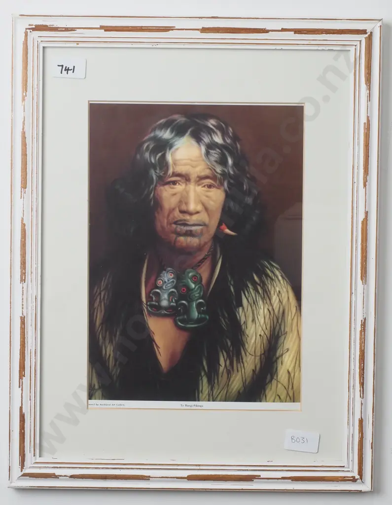 Gottfried Lindauer -  Kuinioroa -Te Rangi Pikinga, Print Image 1++