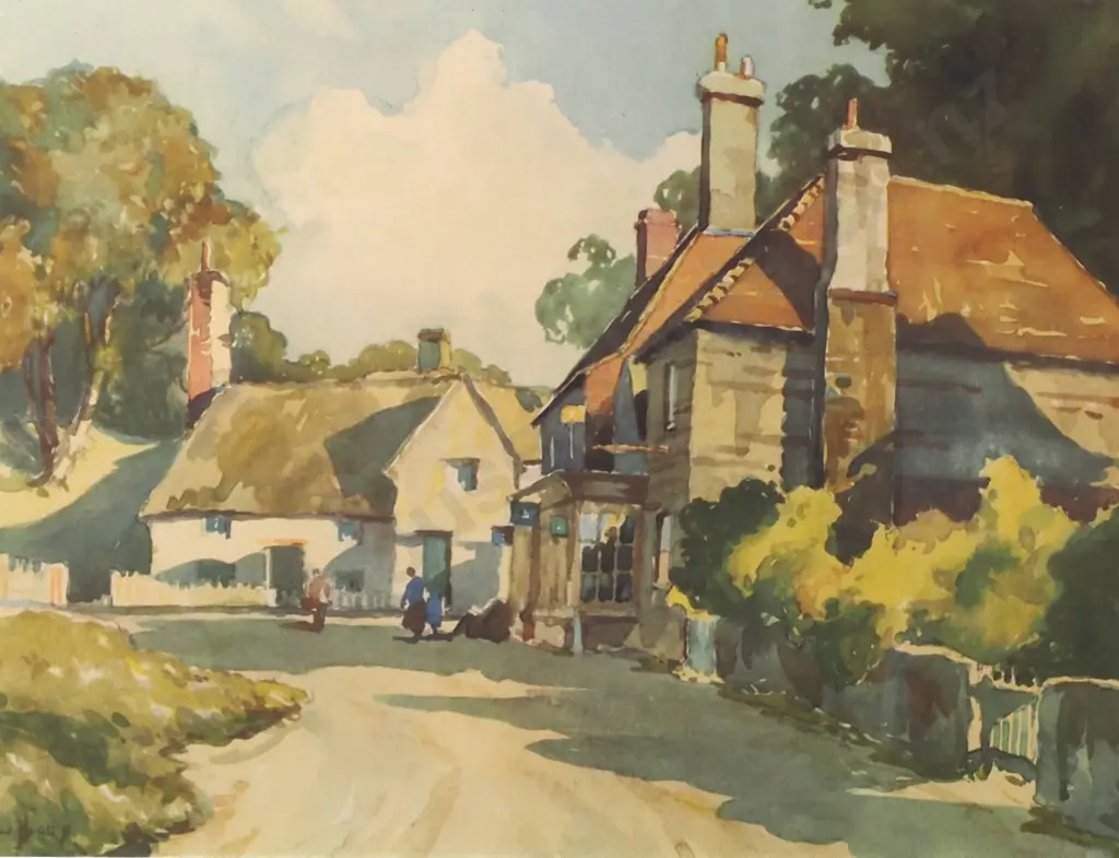 William Hyams - 'The Village Shop - Glunde', Print Image 1++