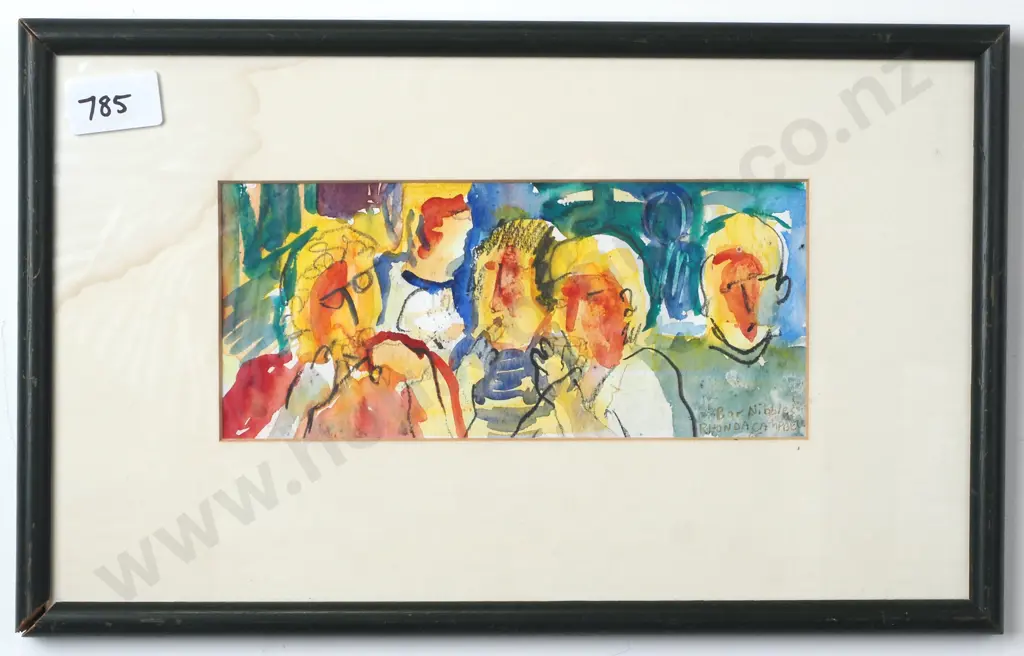 Rhonda Campell - 'Bar Nibbles', Mixed Media on Paper Image 1++