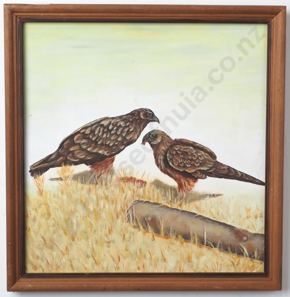N HIggins - Australian Harriers, Oil Image 1++
