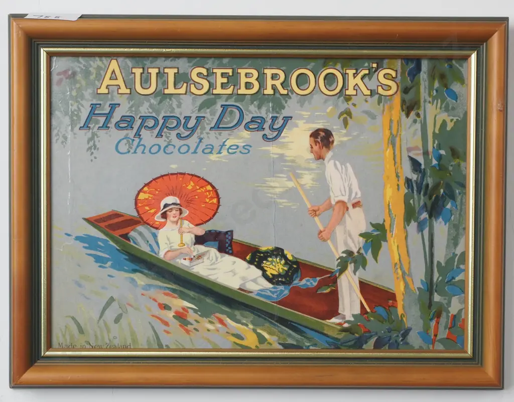Aulsebrook's Happy Day Chocolates box, Laminate and Framed Image 1++