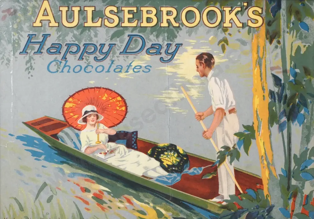 Aulsebrook's Happy Day Chocolates box, Laminate and Framed Image 1++