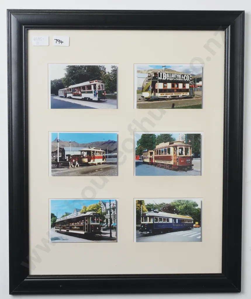 Framed Photographs of New Zealand Trams Image 1++