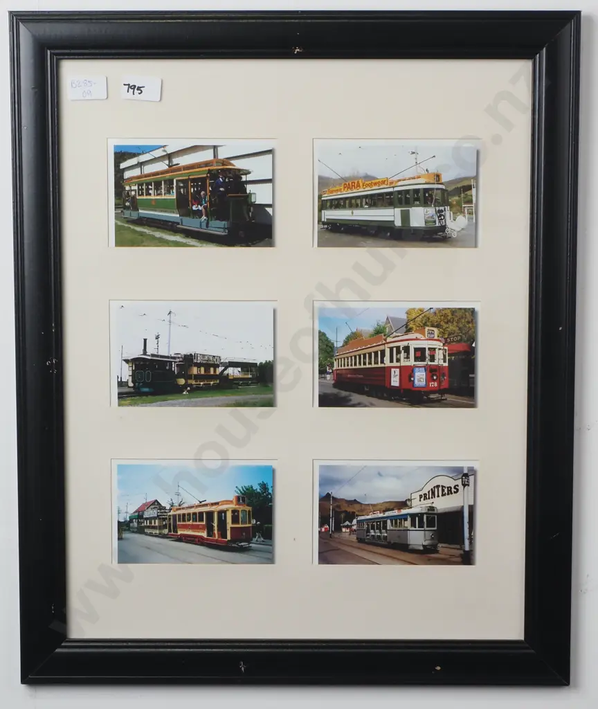 Framed Photographs of New Zealand Trams Image 1++