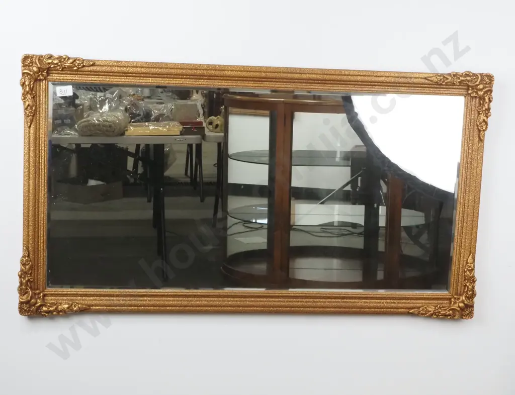 Gilt Framed Bevelled Glass Mirror Image 1++
