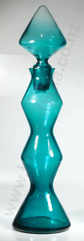 Impressive 'Blenko Glass' ( USA) Large Spool Decanter - Circa 1960s, Signed Image 1++