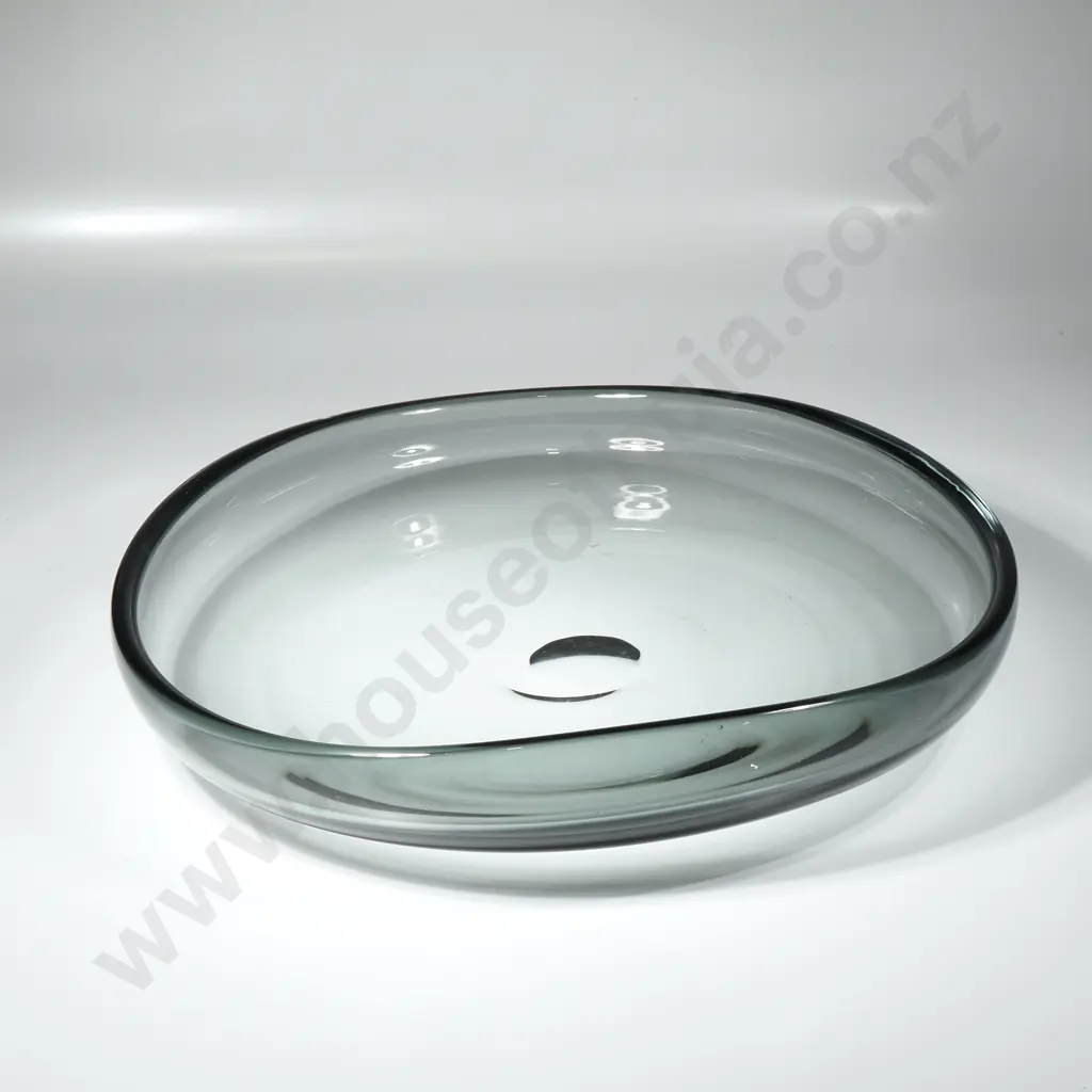 Large Hand Blown Stiklo Glass Bowl - Lithuania Image 1++
