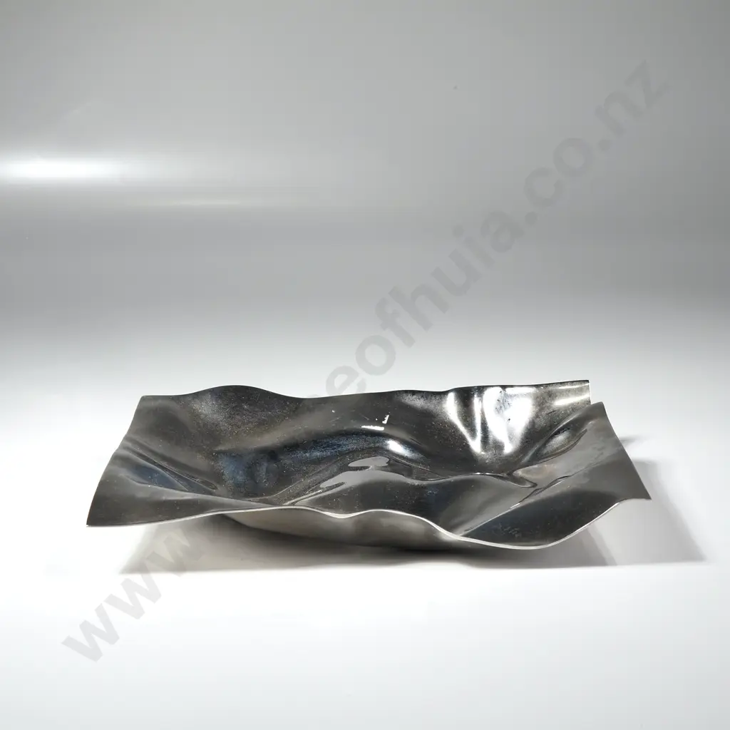 Georg Jensen 'Crash' Tray Designed by Verner Panton in Polished Stainless Steel Image 1++