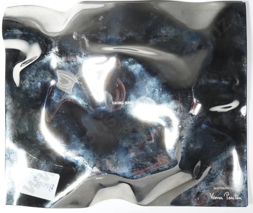 Georg Jensen 'Crash' Tray Designed by Verner Panton in Polished Stainless Steel Image 1++