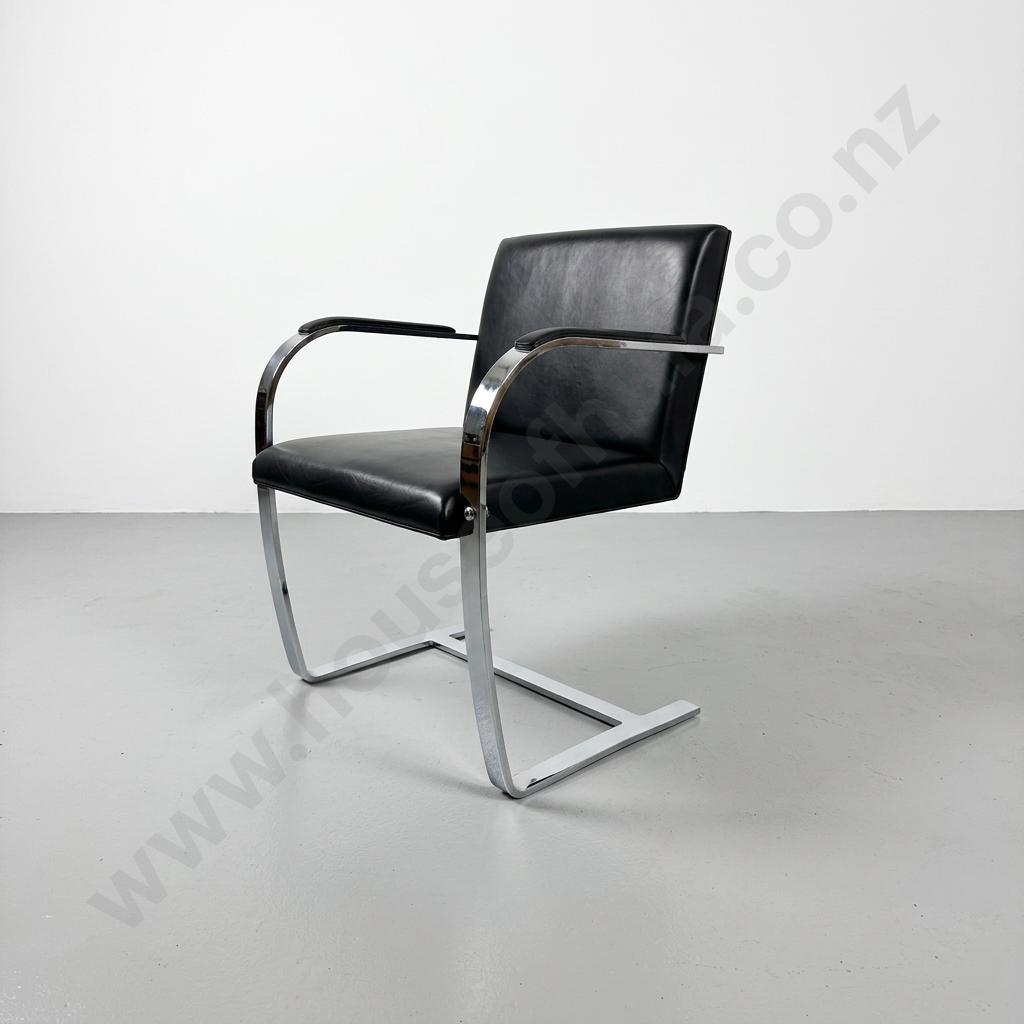 Brno Flat Bar Side Chair, Designed by Ludwig Mies van der Rohe, 1930 Image 1++