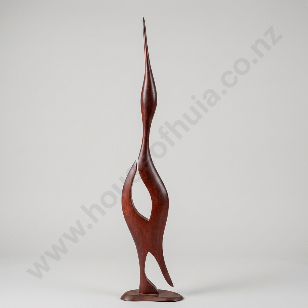 Mid Century Modern Stylized Timber Crane Image 1++