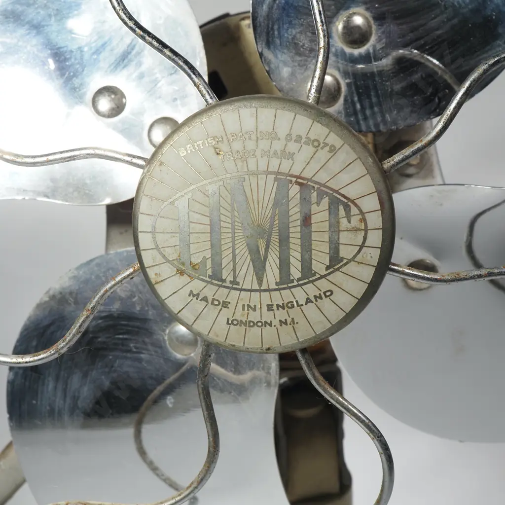 Vintage English 'Limit' Electrical Fan Image 1++