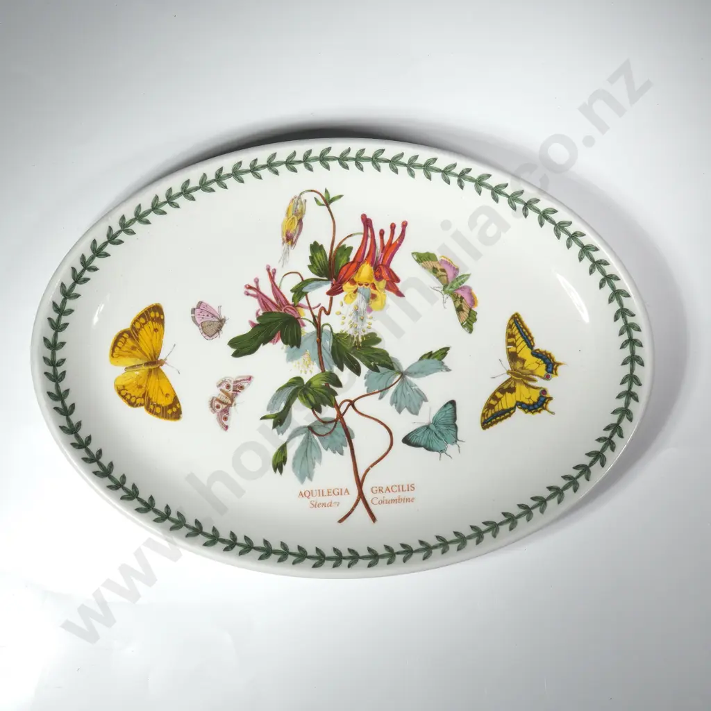 Portmeirion Botanical Garden Steak Platter in the Slender Columbine Pattern Image 1++