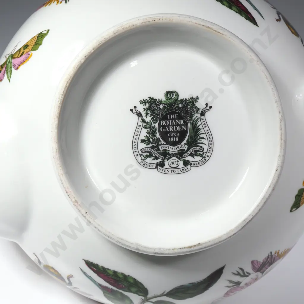 Portmeirion Botanic Garden Teapot in the Classic Dog Rose Pattern Adorned w Butterflies Image 1++