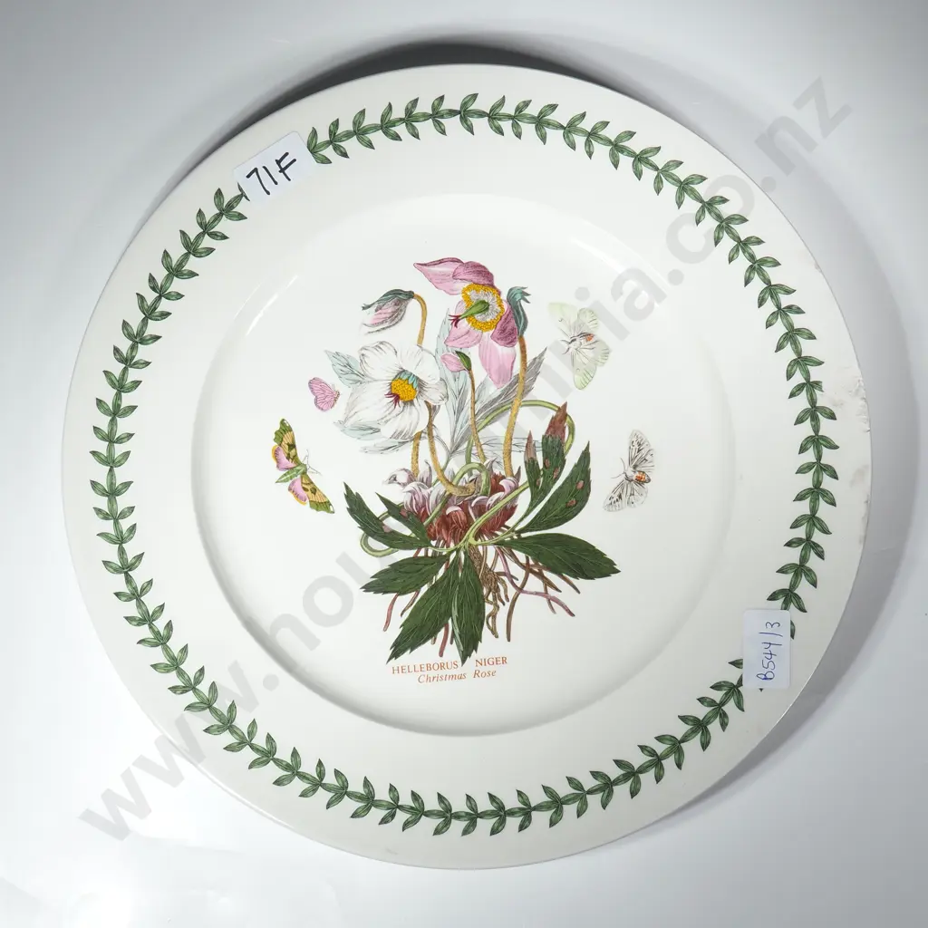 Portmeirion Botanic Garden Large Platter (a/f) & a Portmeiron Miniature "Handle w Care Teapot" Image 1++