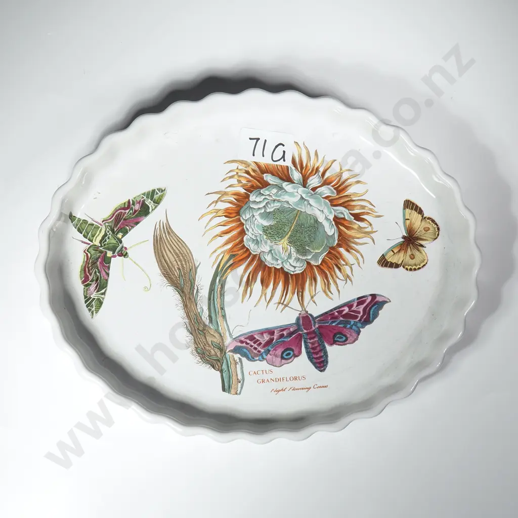 Portmeirion Botanic Garden Oval Flan Dish Image 1++
