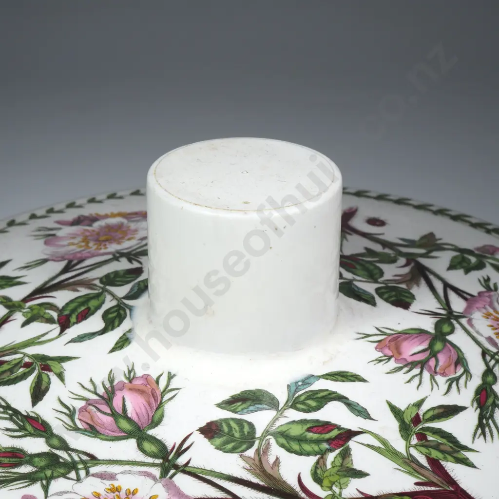 Vintage Massive Portmeirion Botanic Garden Bread Crock in the  Christmas Rose Pattern Image 1++
