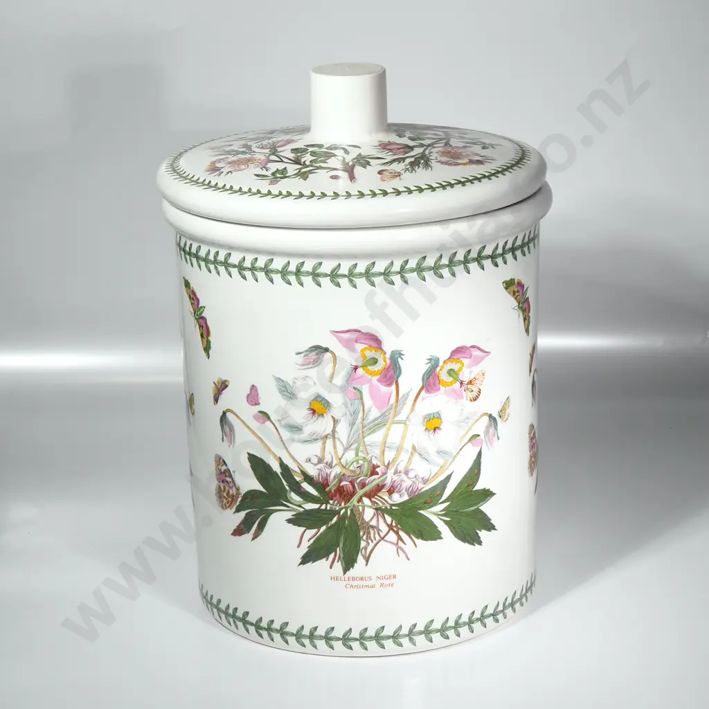 Vintage Massive Portmeirion Botanic Garden Bread Crock in the  Christmas Rose Pattern Image 1++