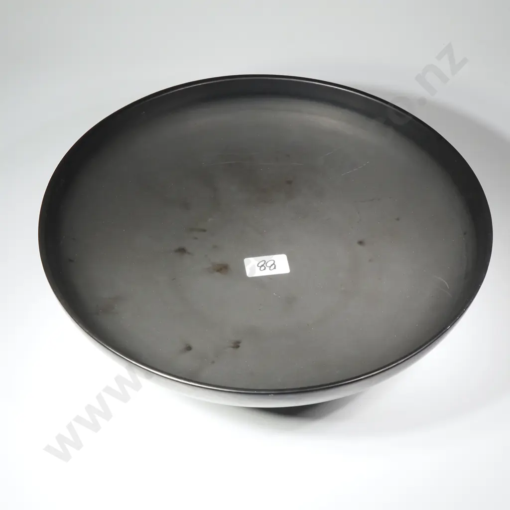 Royal Staffordshire Large Black  Wilkinson's Royal Staffordshire   Art Deco Shallow Bowl Image 1++
