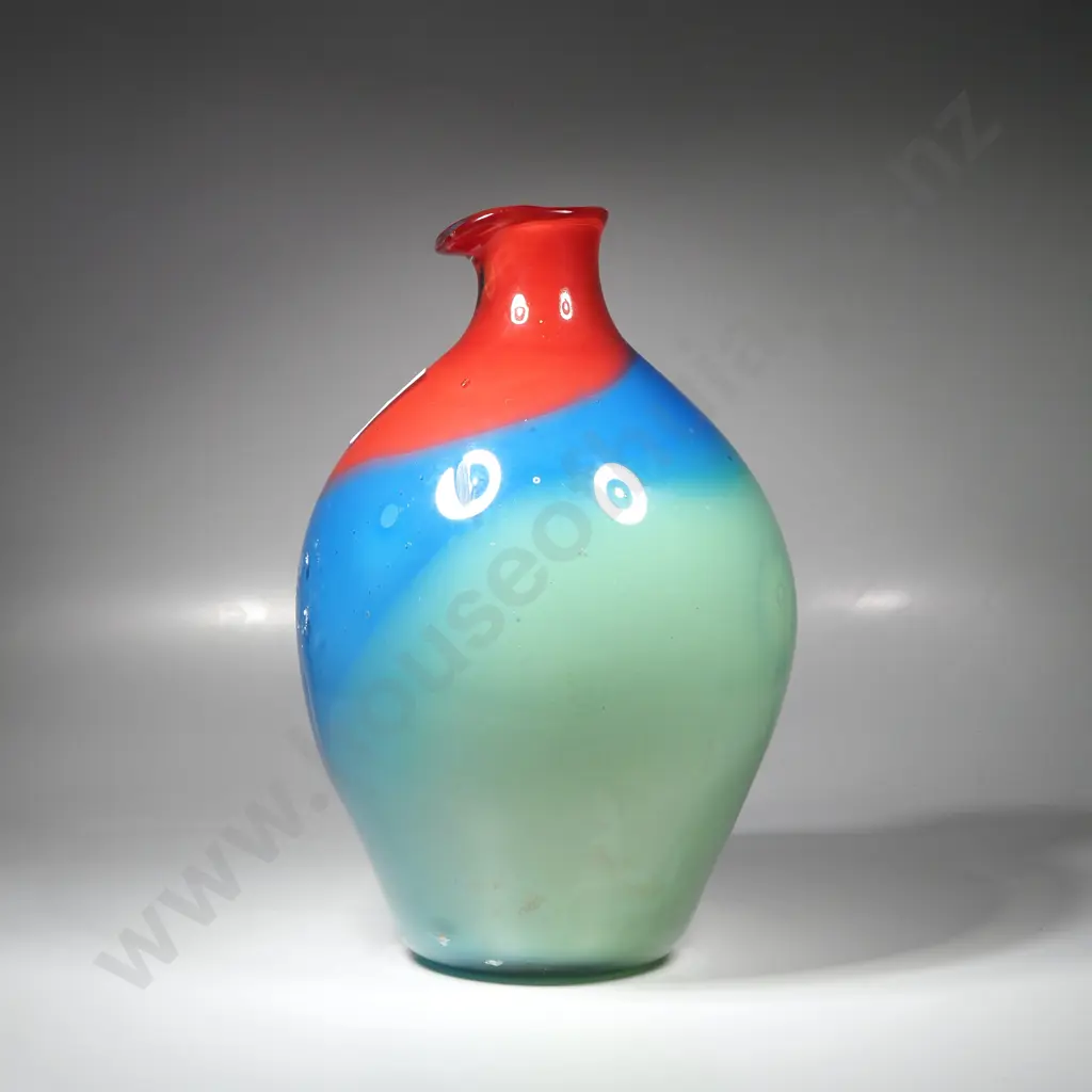 Large Multi Coloured Art Glass Vessel - Possibly Murano Image 1++