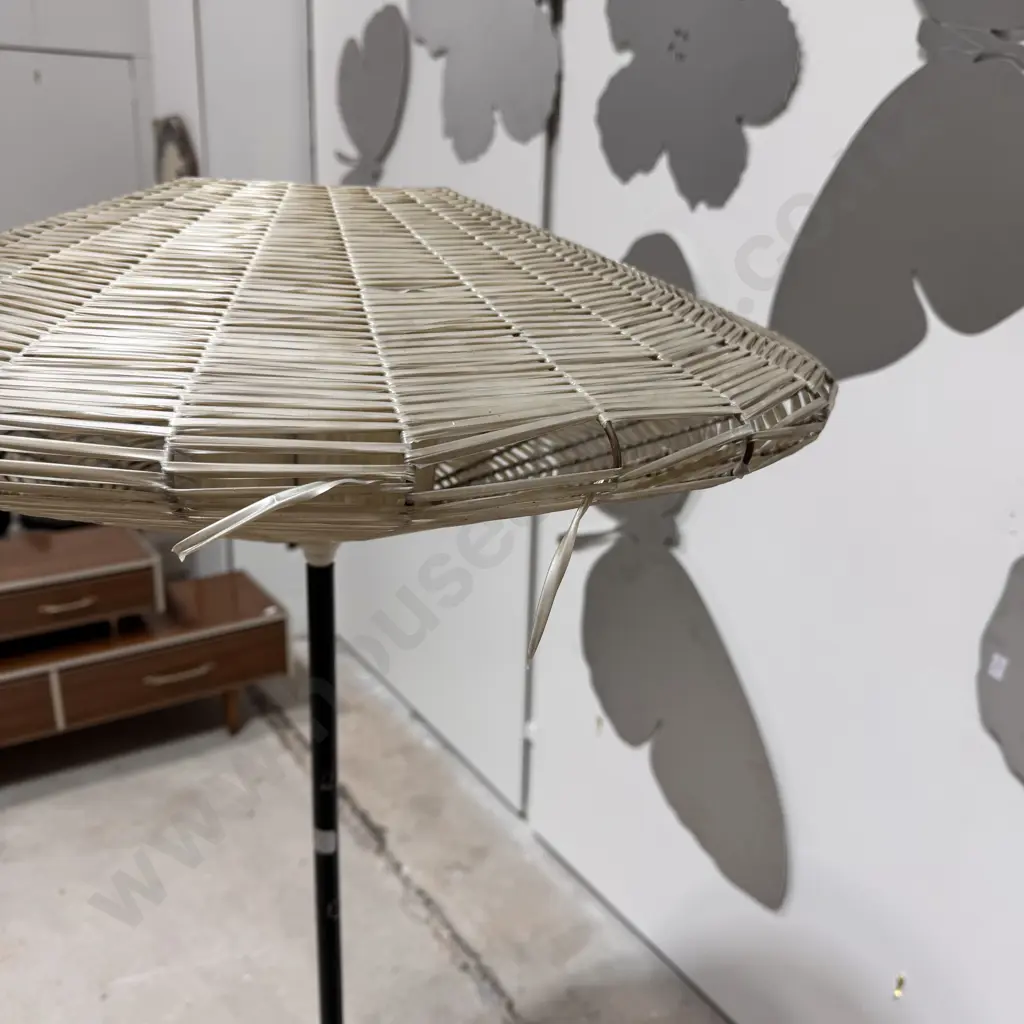 Mid Century Floor Lamp w UFO Form Shade. Image 1++