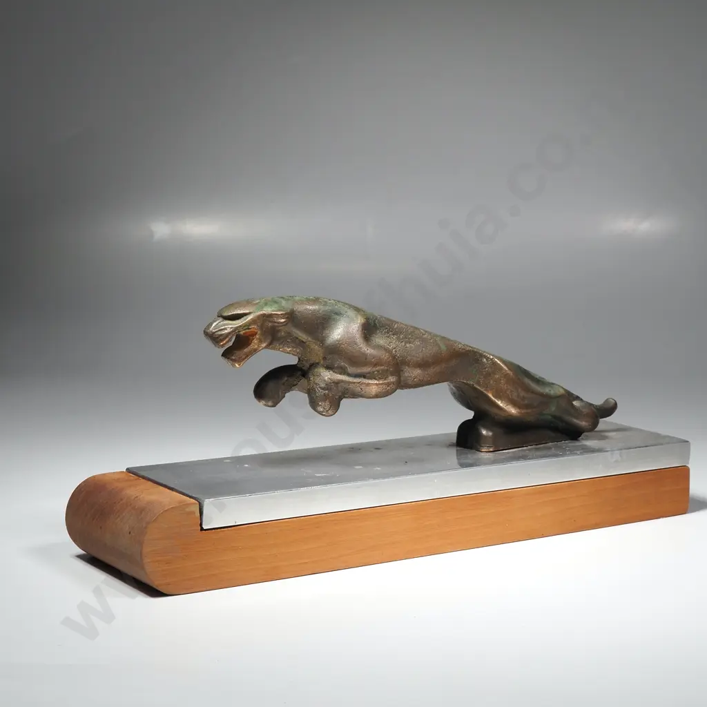 Vintage Bronze Jaguar 'Leaper' Car Mascot Image 1++