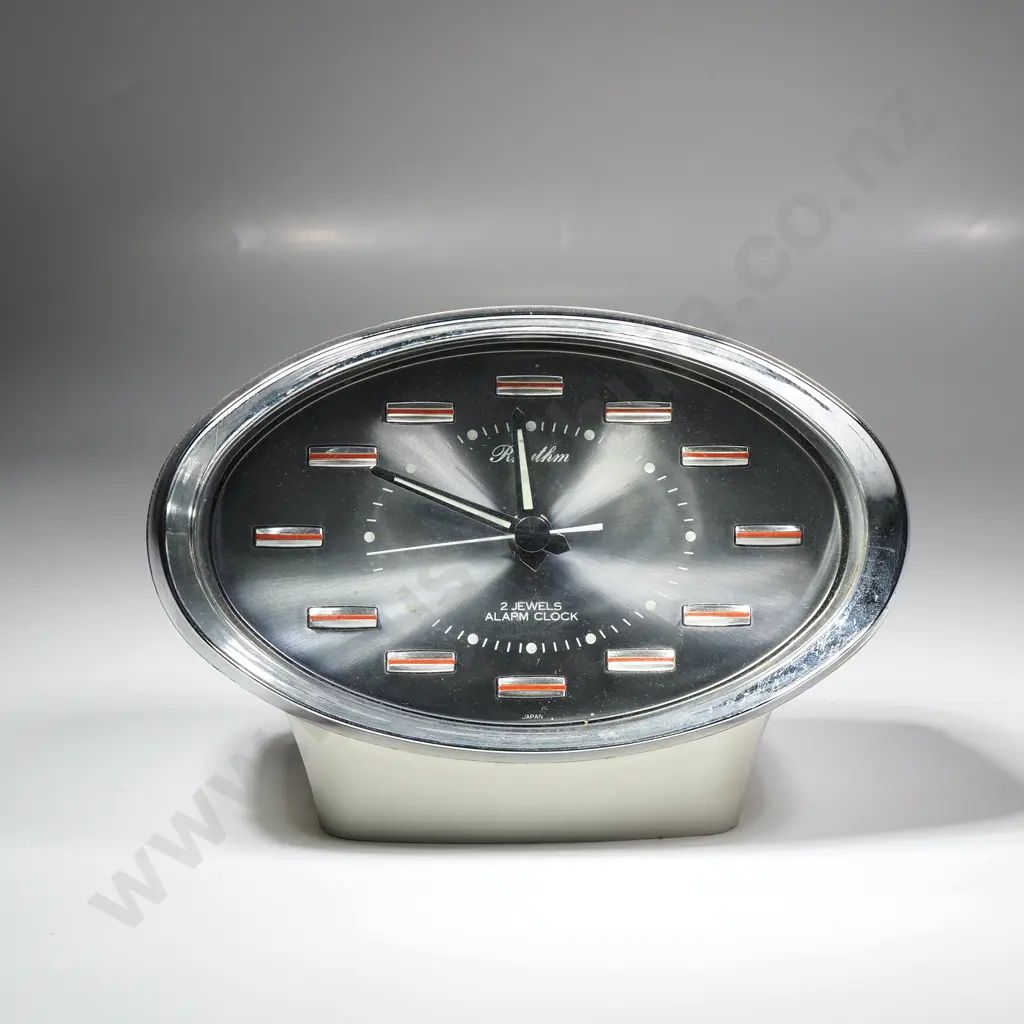 Vintage Rhythm Japanese Space-age Alarm Clock - Circa 1960 Image 1++
