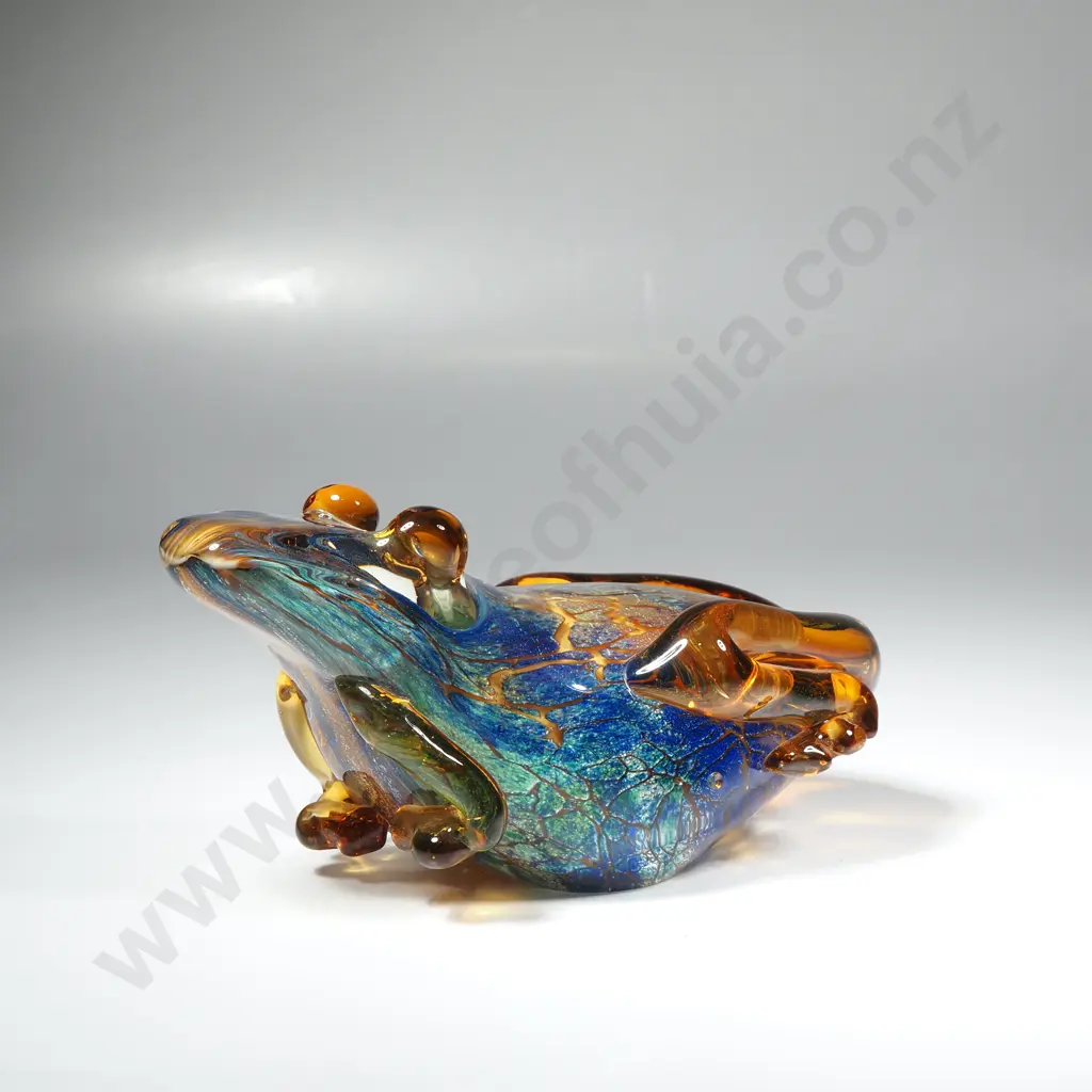 Hand Blown Art Glass Murano Style Frog Image 1++