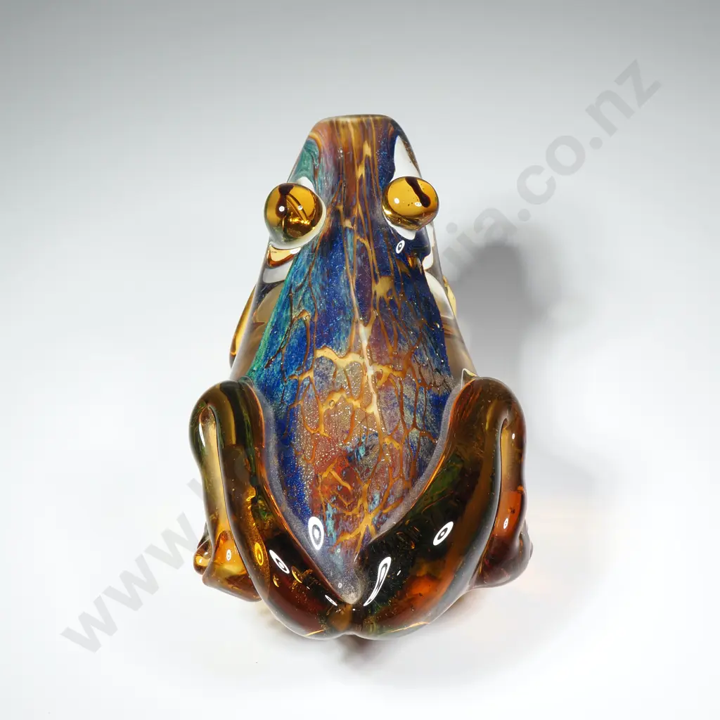 Hand Blown Art Glass Murano Style Frog Image 1++