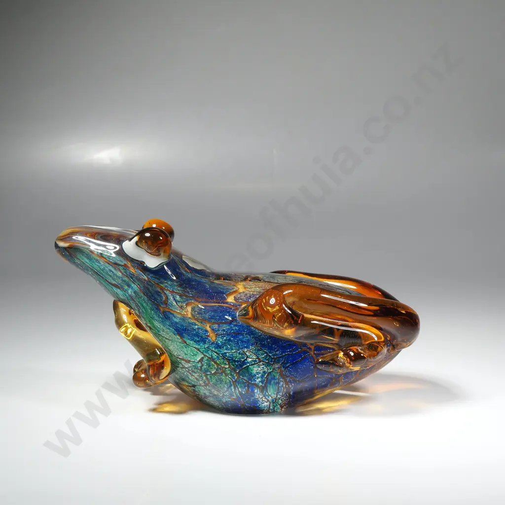 Hand Blown Art Glass Murano Style Frog Image 1++