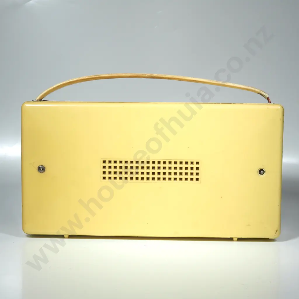 Mid Century Yellow Philips 'All Transistor' Portable Radio Image 1++
